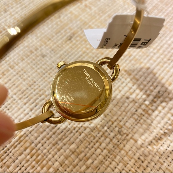 TORY BURCH The Miller Gold-Tone Stainless Bangle Bracelet Watch TBW6015 - Picture 8 of 16